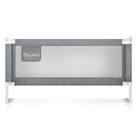 Barierka ochronna do łóżka zabezpieczająca bramka blokada160 cm Nukido NK-227 szara