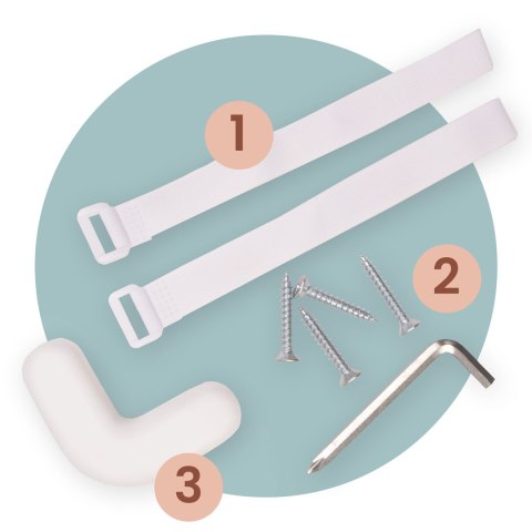 Barierka ochronna do łóżka zabezpieczająca bramka blokada160 cm Nukido NK-227 szara