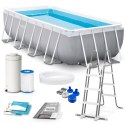 Basen ogrodowy stelażowy 400 x 200 x 122 cm 10w1 INTEX 26790