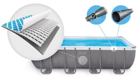 Basen ogrodowy stelażowy 732 x 366 x 132 cm 9w1 INTEX 26364