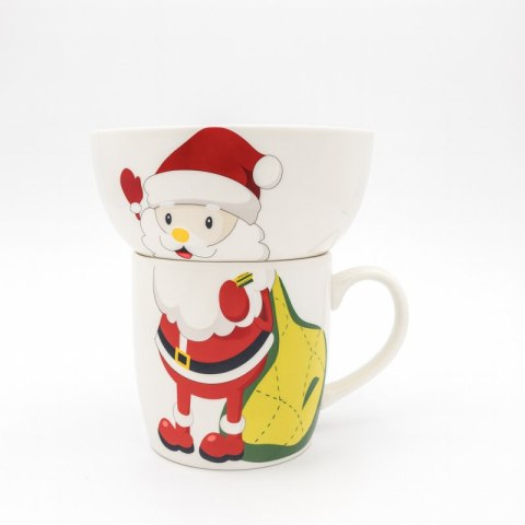 KUBEK ŚWIĄTECZNY 350 ml - zestaw z miseczką 400 ml KB35WZ4