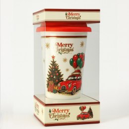 KUBEK ŚWIĄTECZNY - zestaw w pudełku z silikonowym zaparzaczem 400 ml KB31WZ4