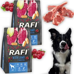 Sucha Karma Dla Psa RAFI Adult z Jagnięciną 3 kg - 2 szt. RAFI
