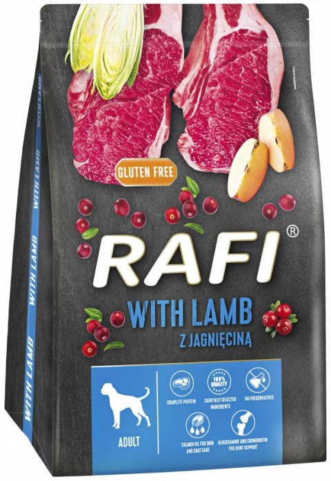 Sucha Karma Dla Psa RAFI Adult z Jagnięciną 3 kg - 2 szt. RAFI