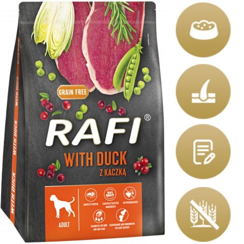 Sucha Karma Dla Psa RAFI Adult z Kaczką 3 kg - 1 szt. RAFI