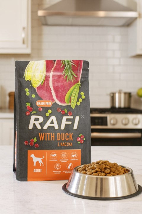 Sucha Karma Dla Psa RAFI Adult z Kaczką 3 kg - 1 szt. RAFI