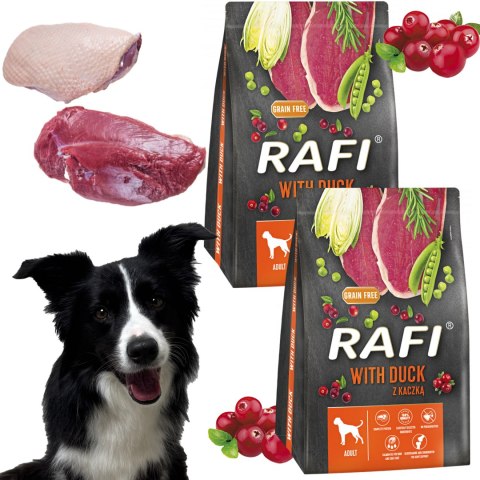 Sucha Karma Dla Psa RAFI Adult z Kaczką 3 kg - 2 szt. RAFI