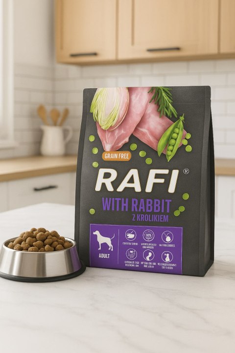 Sucha Karma Dla Psa RAFI Adult z Królikiem 3 kg - 1 szt. RAFI