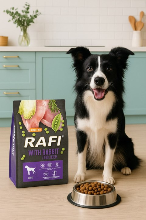 Sucha Karma Dla Psa RAFI Adult z Królikiem 3 kg - 1 szt. RAFI