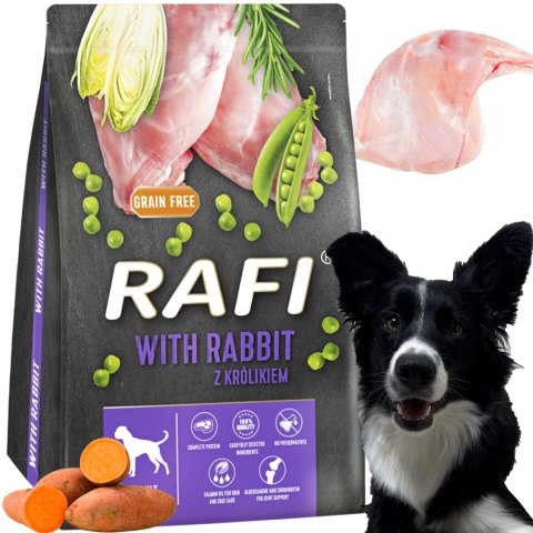 Sucha Karma Dla Psa RAFI Adult z Królikiem 3 kg - 2 szt. RAFI