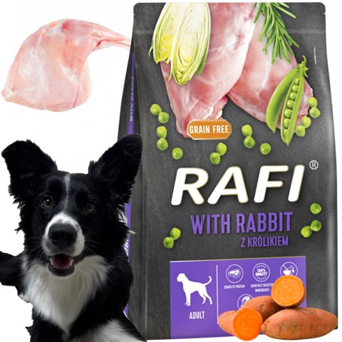 Sucha Karma Dla Psa RAFI Adult z Królikiem 3 kg - 2 szt. RAFI
