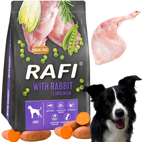 Sucha Karma Dla Psa RAFI Adult z Królikiem 3 kg - 2 szt. RAFI