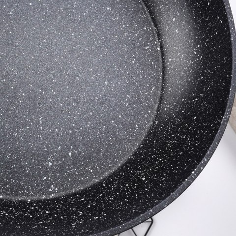 Zestaw komplet patelni granitowych BLACK&WOOD 3-ele 20 / 24 / 28 cm VILDE 199011