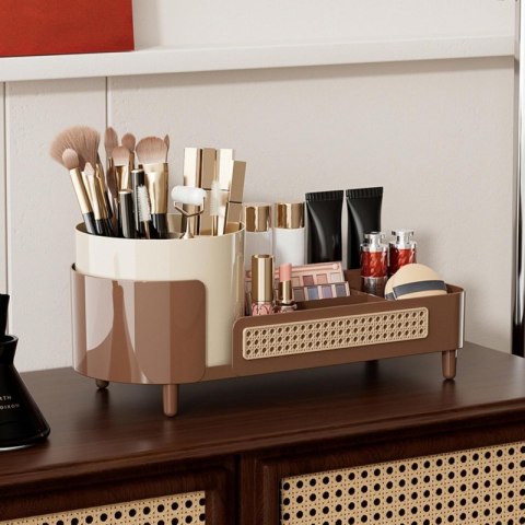 Copy of Organizer na pędzle, kosmetyki, plecionka wiedeńska obrotowy czarny 34,5x14,7x14,3 cm CB56CZ