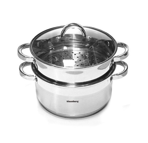 GARNKI DO GOTOWANIA NA PARZE 24CM 3 ELE. KLAUSBERG KB-7144