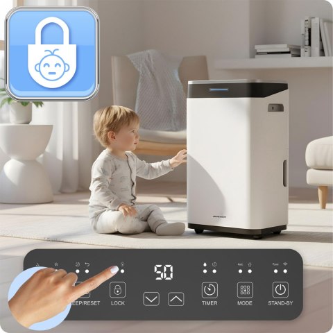 Osuszacz powietrza kompresorowy - pochłaniacz wilgoci 25l/24h higrostat Berdsen BD-533 biały