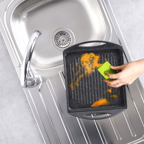 PŁYTA DO SMAŻENIA GRILLOWANIA GRANITOWA GRANDE 34X26.5 CM ORION 111181