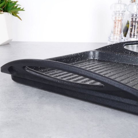 PŁYTA DO SMAŻENIA GRILLOWANIA GRANITOWA GRANDE 34X26.5 CM ORION 111181