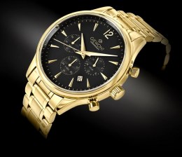 Zegarek Męski Giewont Chronograph Sapphire Złoto Czarny GW6310-B4
