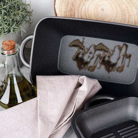 Brytfanna gęsiarka do piekarnika żeliwna 2w1 CAST LINE 3.5L / 1.5L VILDE 279010