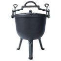Kociołek żeliwny emaliowany na nóżkach z pokrywką CAST LINE 10L VILDE 199052