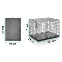 Metalowa klatka kennelowa kojec dla psa + legowisko 107 x 71 x 77 cm PH-202