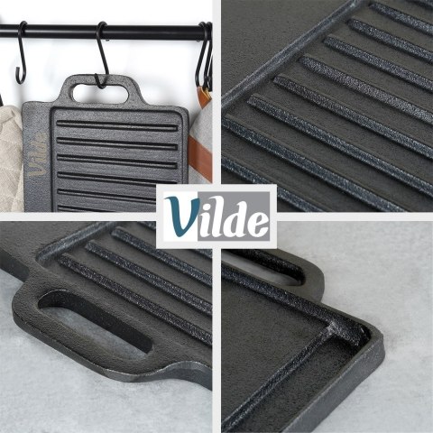 Płyta do grillowania żeliwna dwustronna CAST LINE 45.5x22.5 cm VILDE 199047