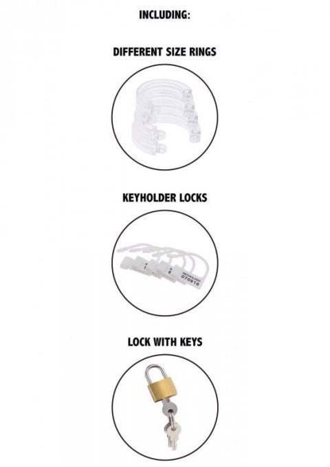 Chastity Cock Cage Acrylic Transparent