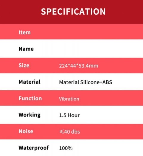 Fishhook Red Dual-point vibration