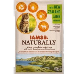 IAMS Naturally Adult Cat with New Zealand Lamb in Gravy 85g