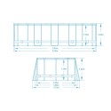 Basen ogrodowy stelażowy 610 x 366 x 122 cm 18w1 Bestway 5611R