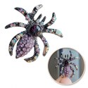 Broszka ozdobna kryształki pająk BZ190