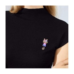 Broszka ozdobna kryształkowy kotek BZ220