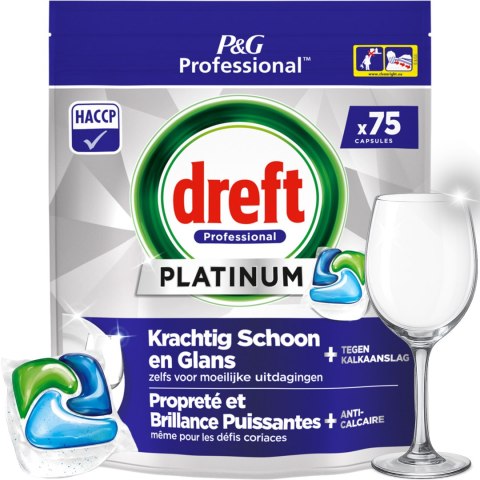 Dreft Professional Kapsułki Do Zmywarki Platinum All in One Regular 75 szt. Dreft