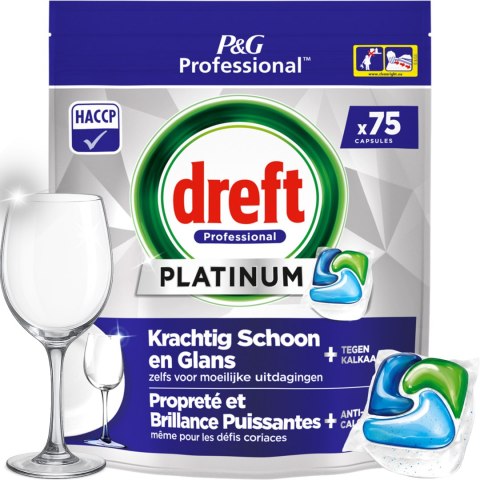 Dreft Professional Kapsułki Do Zmywarki Platinum All in One Regular 75 szt. Dreft