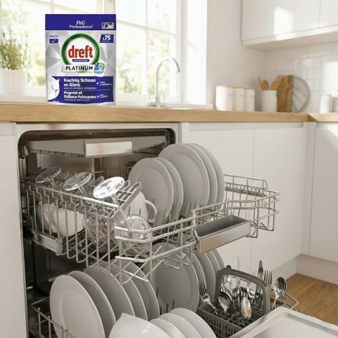 Dreft Professional Kapsułki Do Zmywarki Platinum All in One Regular 75 szt. Dreft