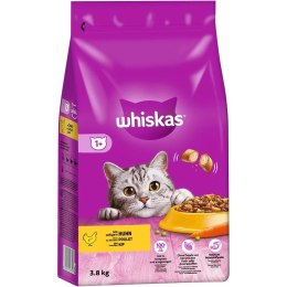 Whiskas Adult Sucha Karma Dla Dorosłego Kota Z Pysznym Kurczakiem 3,8kg