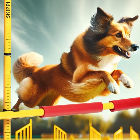 Worek prezentowy Hobby Horse Skippi z koniem szarym i przeszkodą