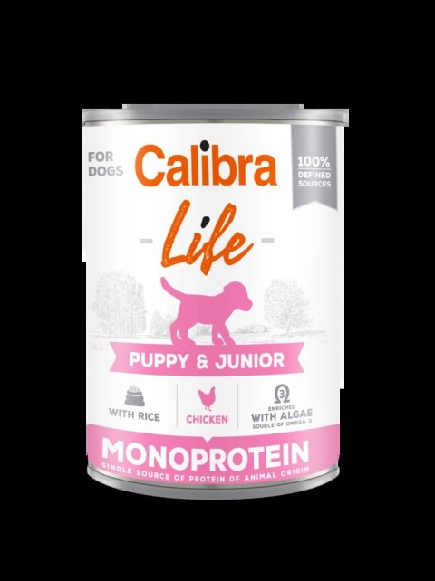 Calibra Dog Life Puppy & Junior Chicken Karma Dla Psa 400g