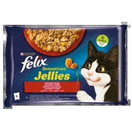Felix Sensations Jellies Karma Dla Kota Wiejskie Smaki W Galaretce 4x85g