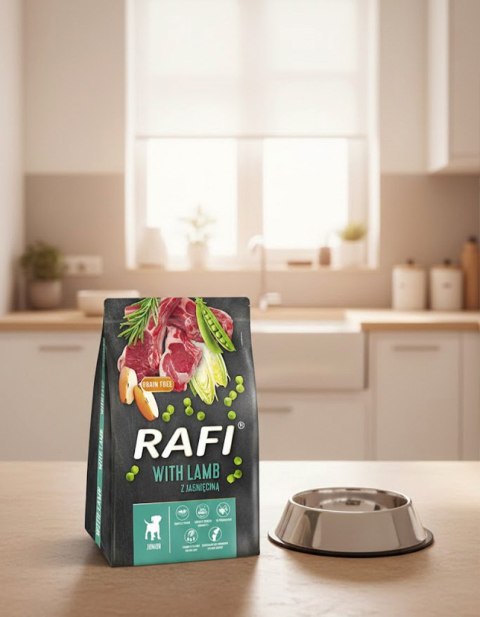 Sucha Karma Dla Psa RAFI JUNIOR z Jagnięciną 3 kg - 1 szt. RAFI