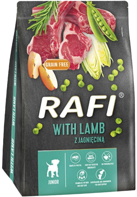 Sucha Karma Dla Psa RAFI JUNIOR z Jagnięciną 3 kg - 1 szt. RAFI