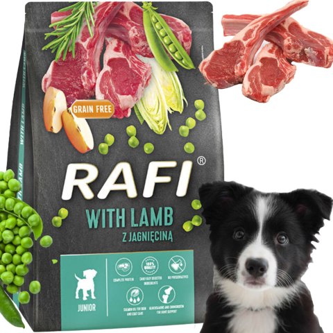 Sucha Karma Dla Psa RAFI JUNIOR z Jagnięciną 3 kg - 1 szt. RAFI