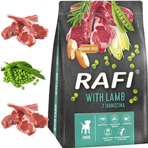 Sucha Karma Dla Psa RAFI JUNIOR z Jagnięciną 3 kg - 2 szt. RAFI