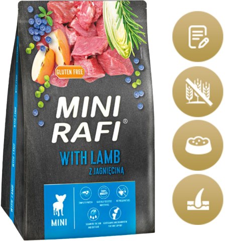 Sucha Karma Dla Psa RAFI MINI Adult z Jagnięciną 3 kg - 1 szt. RAFI