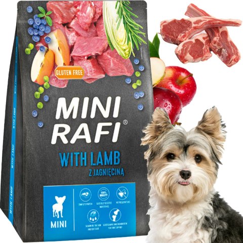 Sucha Karma Dla Psa RAFI MINI Adult z Jagnięciną 3 kg - 2 szt. RAFI