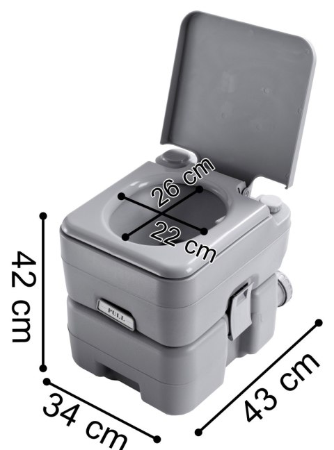 TOALETA PRZENOŚNA MOB ILNA VESSA 20L