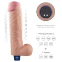 10.5" REAL SOFTEE Rechargeable TPE Vibrating Dildo(Flesh)
