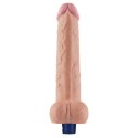 10.5" REAL SOFTEE Rechargeable TPE Vibrating Dildo(Flesh)