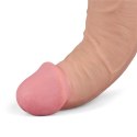 10.5" REAL SOFTEE Rechargeable TPE Vibrating Dildo(Flesh)